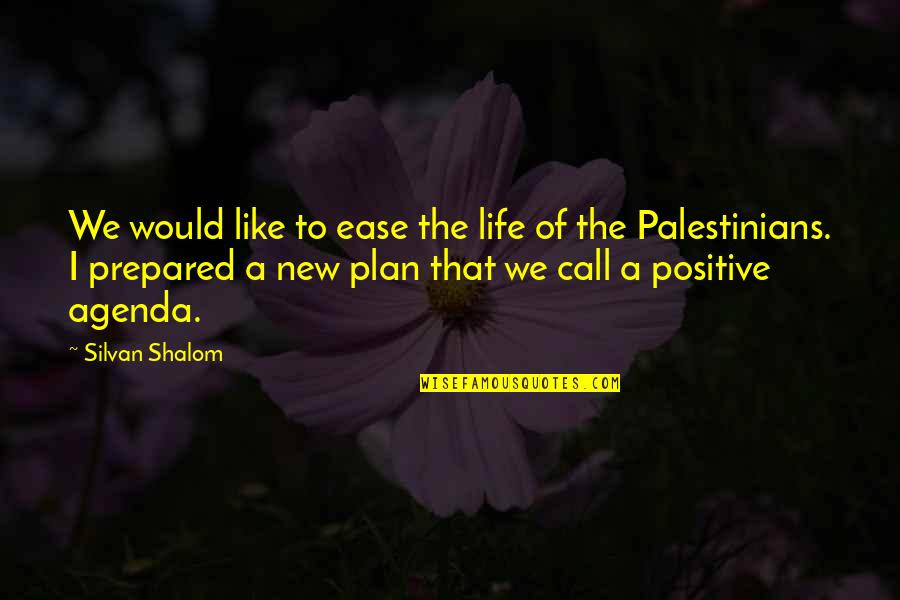 Positive I Quotes By Silvan Shalom: We would like to ease the life of
