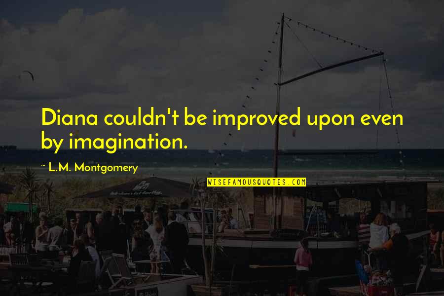 Positive Jonathan Livingston Seagull Quotes By L.M. Montgomery: Diana couldn't be improved upon even by imagination.