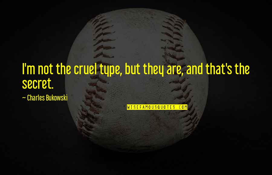 Positive Perspective On Life Quotes By Charles Bukowski: I'm not the cruel type, but they are, Positive Perspective On Life Quotes By Charles Bukowski: I'm not the cruel type, but they are,
