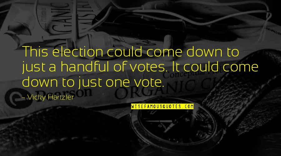 Positive Thoughts For Surgery Quotes By Vicky Hartzler: This election could come down to just a Positive Thoughts For Surgery Quotes By Vicky Hartzler: This election could come down to just a