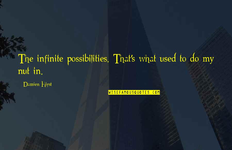 Possibility's Quotes By Damien Hirst: The infinite possibilities. That's what used to do