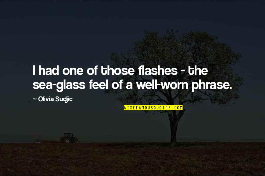 Posson Svg Quotes By Olivia Sudjic: I had one of those flashes - the