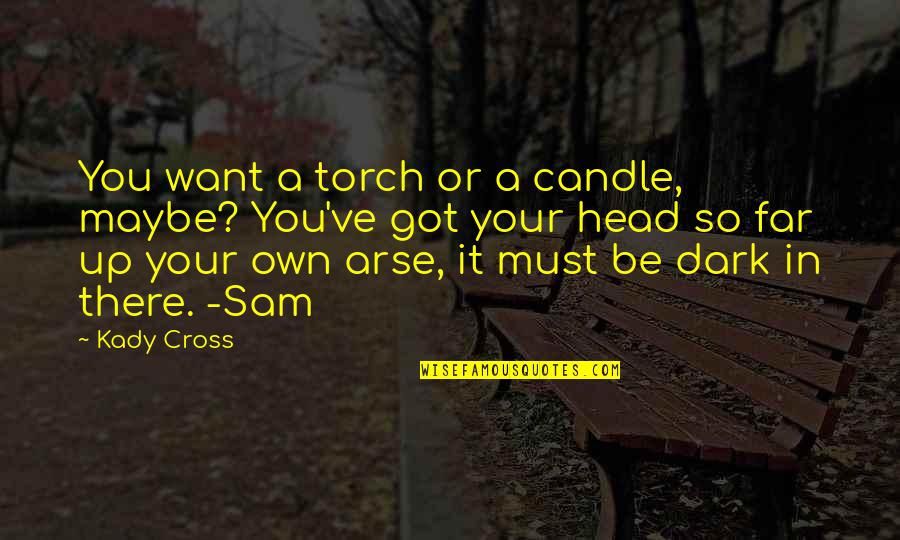Post Kill Rituals Quotes By Kady Cross: You want a torch or a candle, maybe? Post Kill Rituals Quotes By Kady Cross: You want a torch or a candle, maybe?