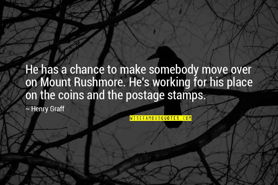 Postage Stamps Quotes By Henry Graff: He has a chance to make somebody move