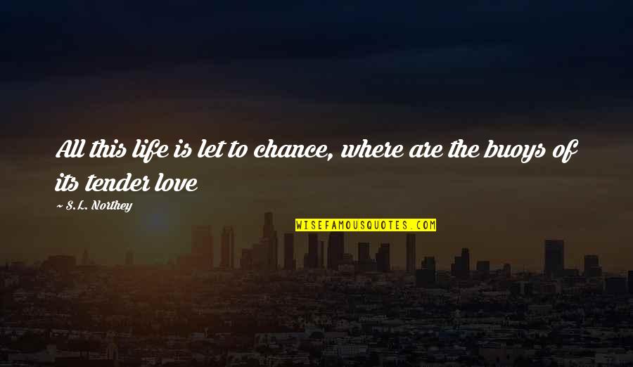 Postiza Keep Quotes By S.L. Northey: All this life is let to chance, where