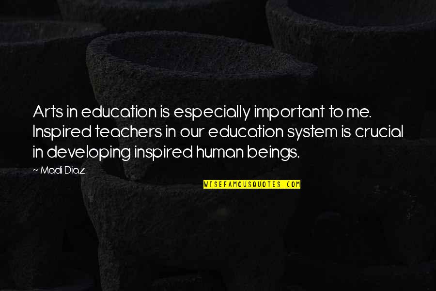 Postpartum Funny Quotes By Madi Diaz: Arts in education is especially important to me. Postpartum Funny Quotes By Madi Diaz: Arts in education is especially important to me.