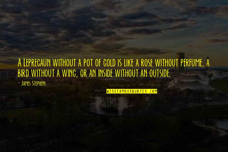 Pot Of Gold Quotes By James Stephens: A Leprecaun without a pot of gold is Pot Of Gold Quotes By James Stephens: A Leprecaun without a pot of gold is