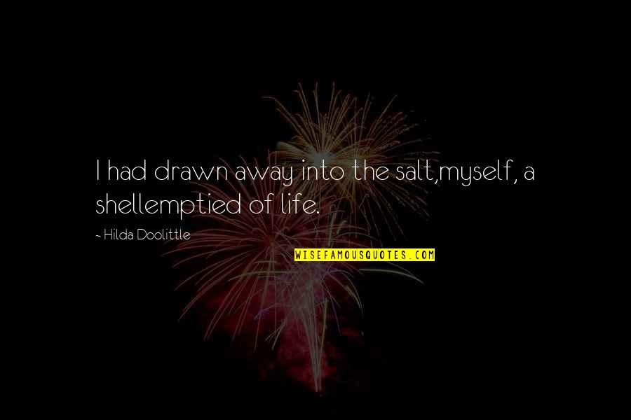 Potamus Power Quotes By Hilda Doolittle: I had drawn away into the salt,myself, a