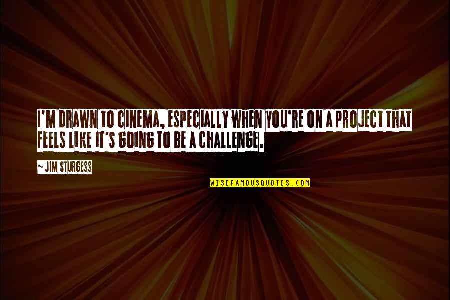 Potencial Quotes By Jim Sturgess: I'm drawn to cinema, especially when you're on