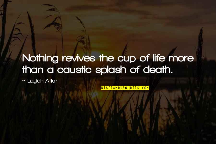 Poulenc Flute Quotes By Leylah Attar: Nothing revives the cup of life more than