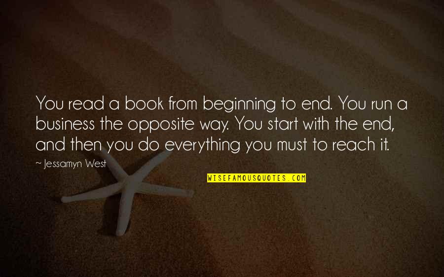 Power Abraham Lincoln Quotes By Jessamyn West: You read a book from beginning to end.