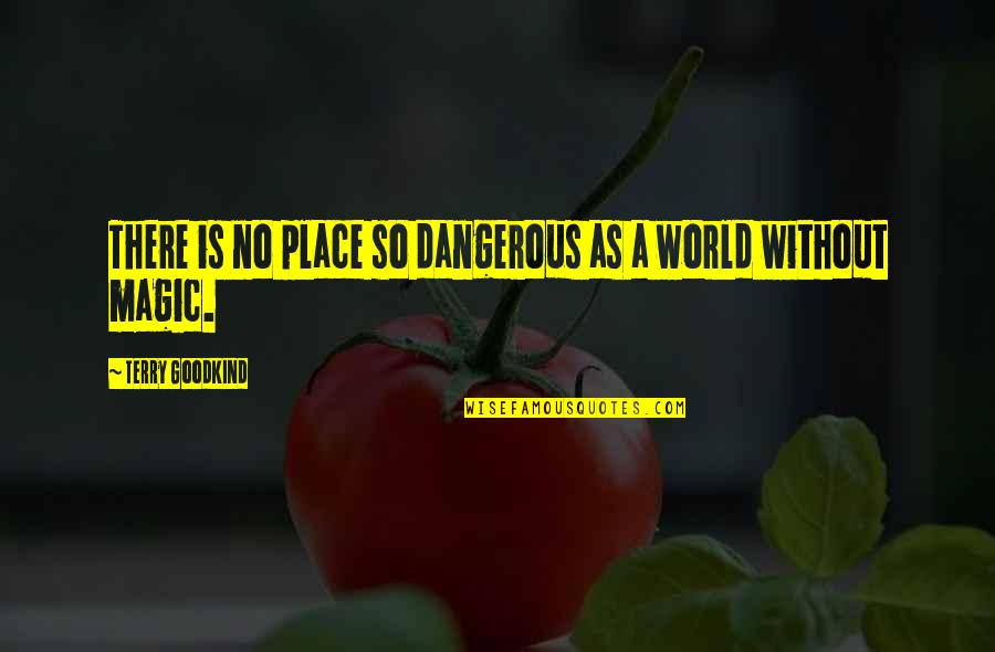 Power Is Dangerous Quotes By Terry Goodkind: There is no place so dangerous as a