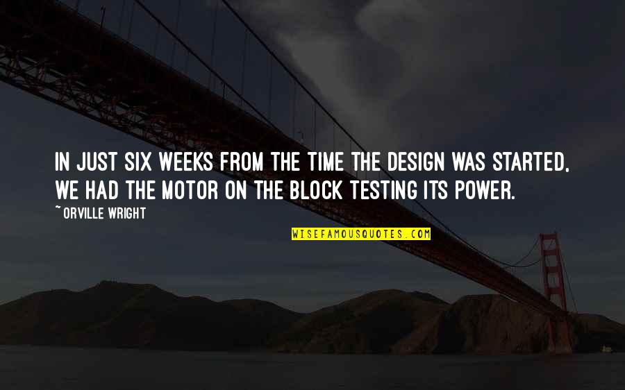 Power Its Quotes By Orville Wright: In just six weeks from the time the