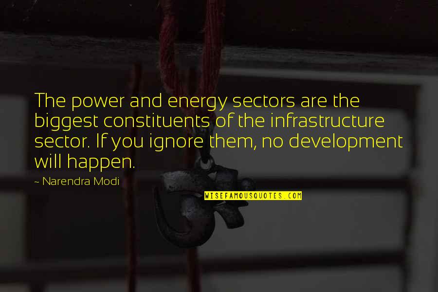 Power Of Energy Quotes By Narendra Modi: The power and energy sectors are the biggest
