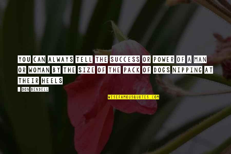 Power Success Quotes By Don Bendell: You can always tell the success or power