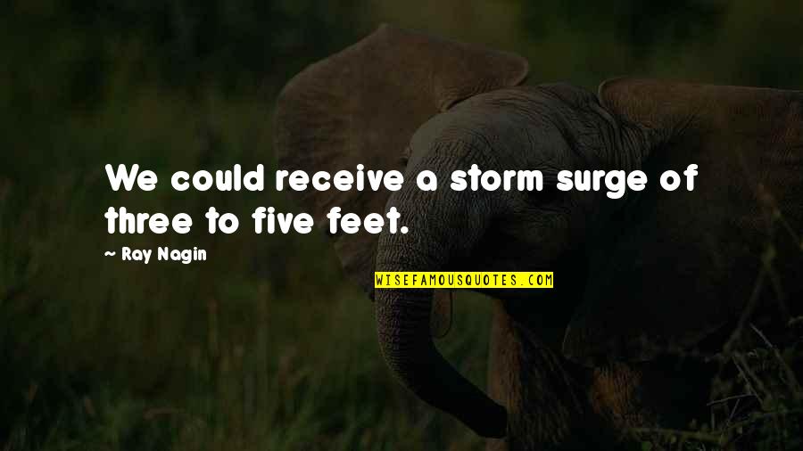 Poznato Njemacko Quotes By Ray Nagin: We could receive a storm surge of three