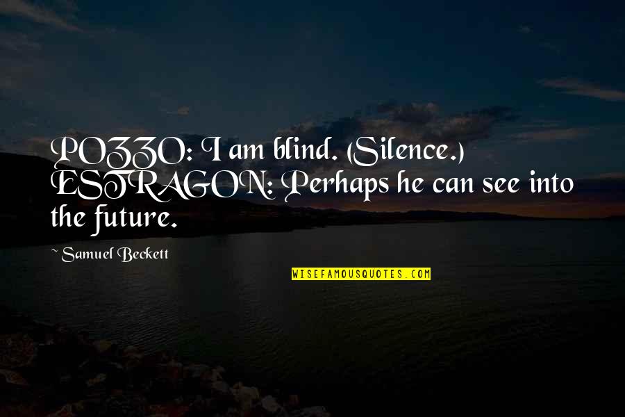 Pozzo Quotes By Samuel Beckett: POZZO: I am blind. (Silence.) ESTRAGON: Perhaps he
