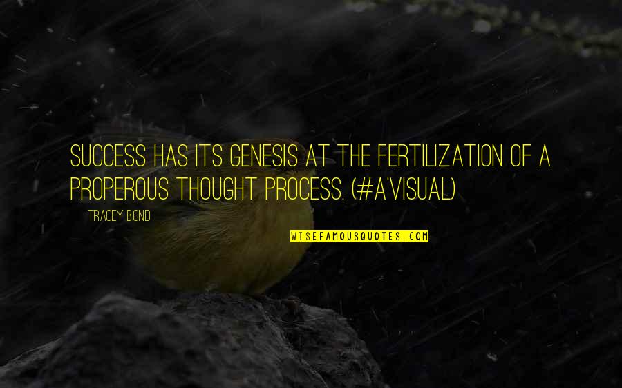 Pr Quotes By Tracey Bond: Success has its genesis at the fertilization of Pr Quotes By Tracey Bond: Success has its genesis at the fertilization of