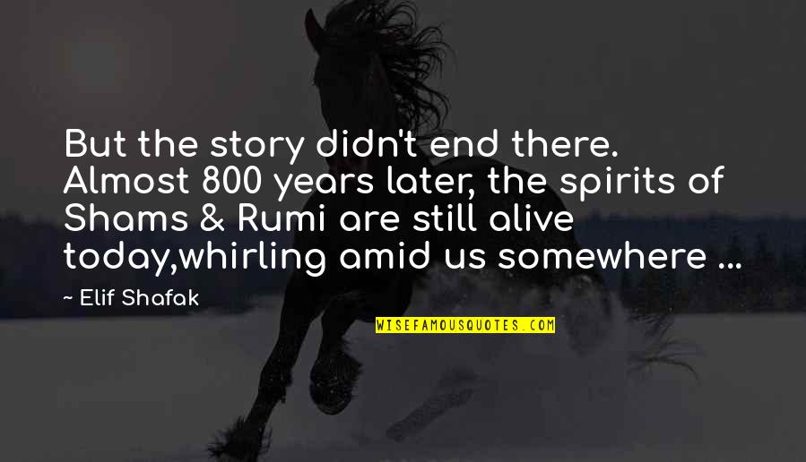 Prabhakar Reddy Quotes By Elif Shafak: But the story didn't end there. Almost 800
