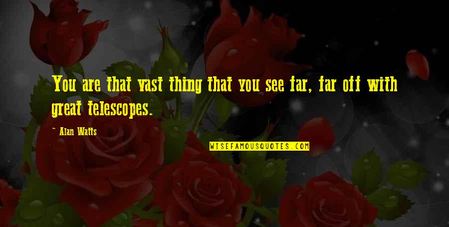 Pradnya Dharmadhikari Quotes By Alan Watts: You are that vast thing that you see