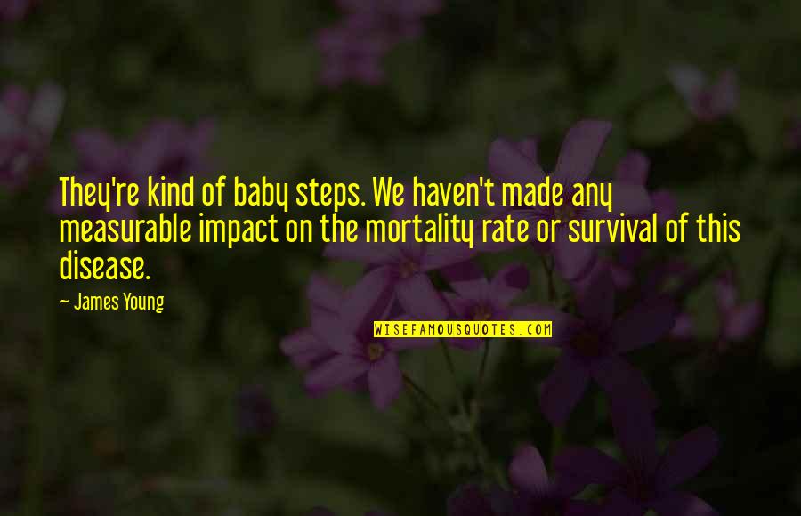Praeter Intentionem Quotes By James Young: They're kind of baby steps. We haven't made Praeter Intentionem Quotes By James Young: They're kind of baby steps. We haven't made