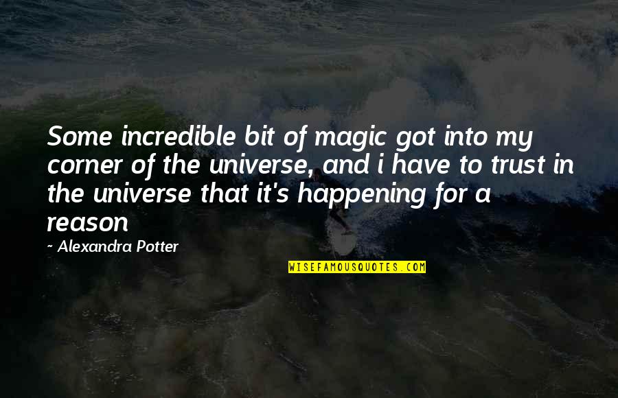 Prak Quotes By Alexandra Potter: Some incredible bit of magic got into my