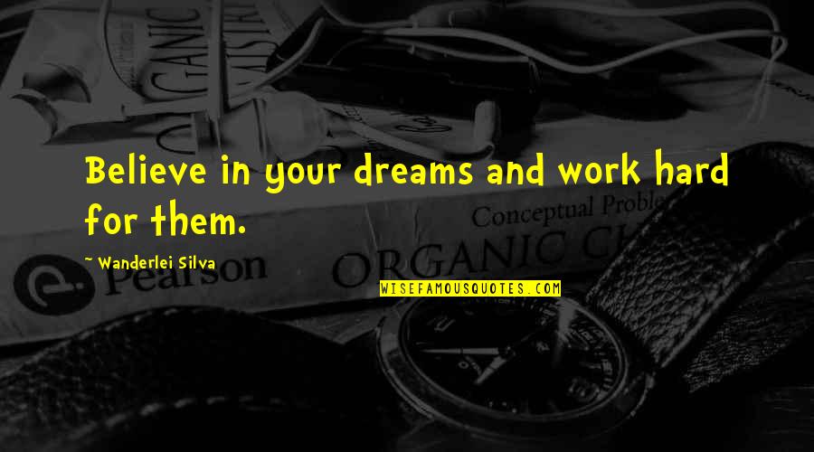 Prathima Infrastructure Quotes By Wanderlei Silva: Believe in your dreams and work hard for