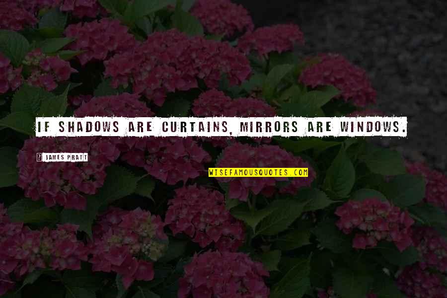 Pratt Quotes By James Pratt: If shadows are curtains, mirrors are windows.