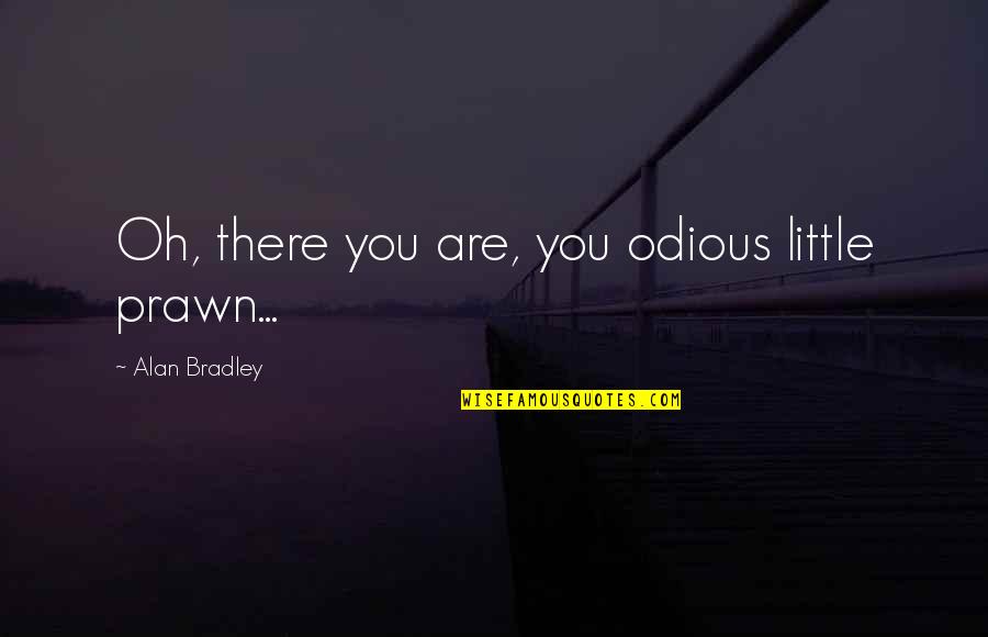 Prawn Quotes By Alan Bradley: Oh, there you are, you odious little prawn... Prawn Quotes By Alan Bradley: Oh, there you are, you odious little prawn...