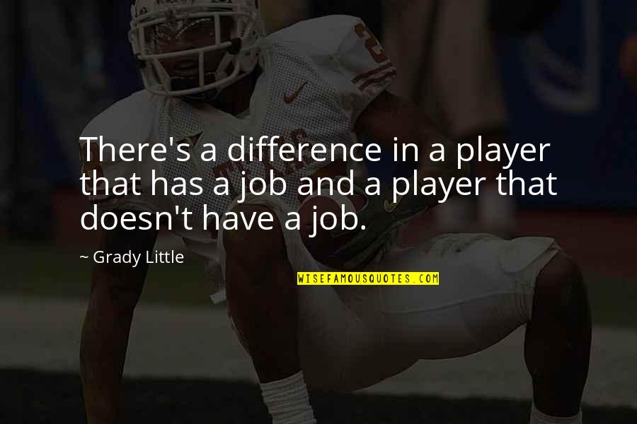 Prayer And Interiority Quotes By Grady Little: There's a difference in a player that has