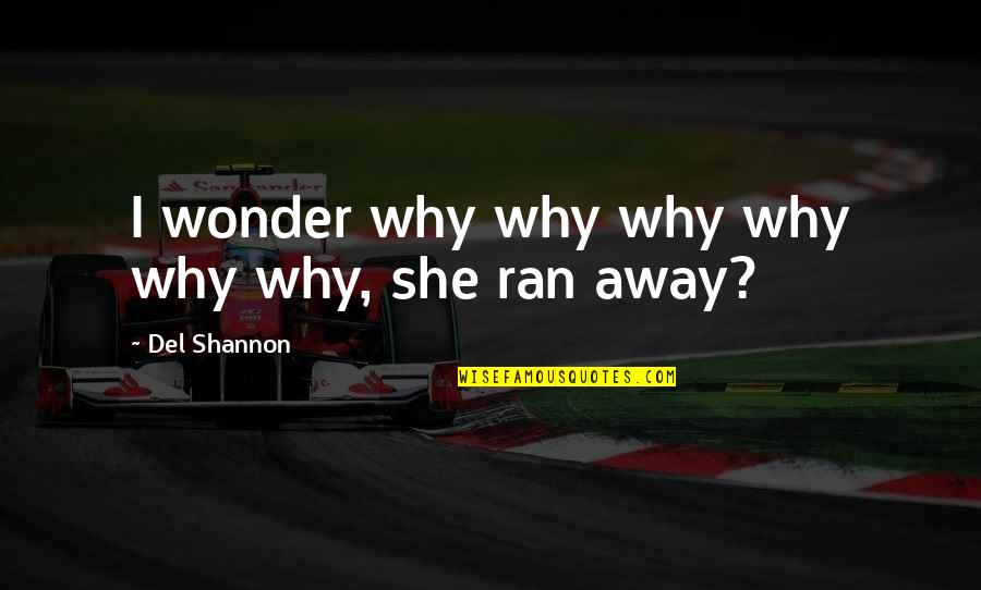 Prayon Mail Quotes By Del Shannon: I wonder why why why why why why,