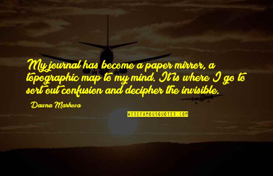 Predaris Quotes By Dawna Markova: My journal has become a paper mirror, a