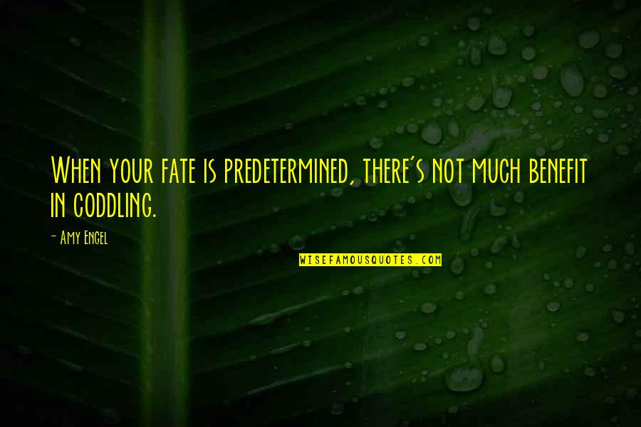 Predetermined Fate Quotes By Amy Engel: When your fate is predetermined, there's not much