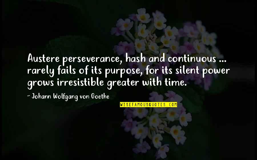 Predvorje Zivota Quotes By Johann Wolfgang Von Goethe: Austere perseverance, hash and continuous ... rarely fails Predvorje Zivota Quotes By Johann Wolfgang Von Goethe: Austere perseverance, hash and continuous ... rarely fails