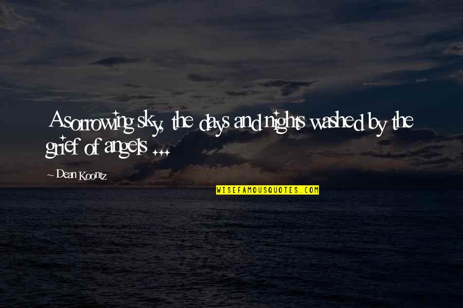 Prefieren Ir Quotes By Dean Koontz: A sorrowing sky, the days and nights washed
