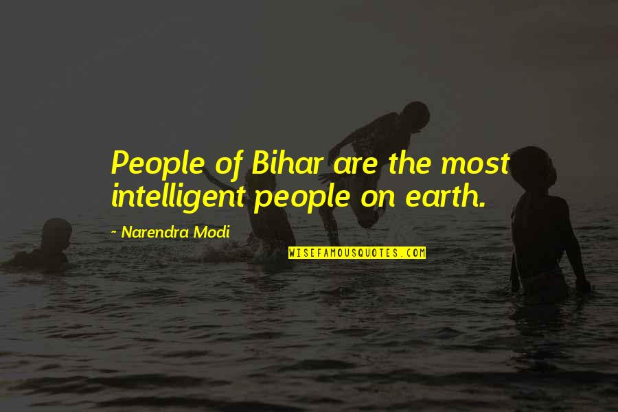 Pregnancy And Childbirth Quotes By Narendra Modi: People of Bihar are the most intelligent people