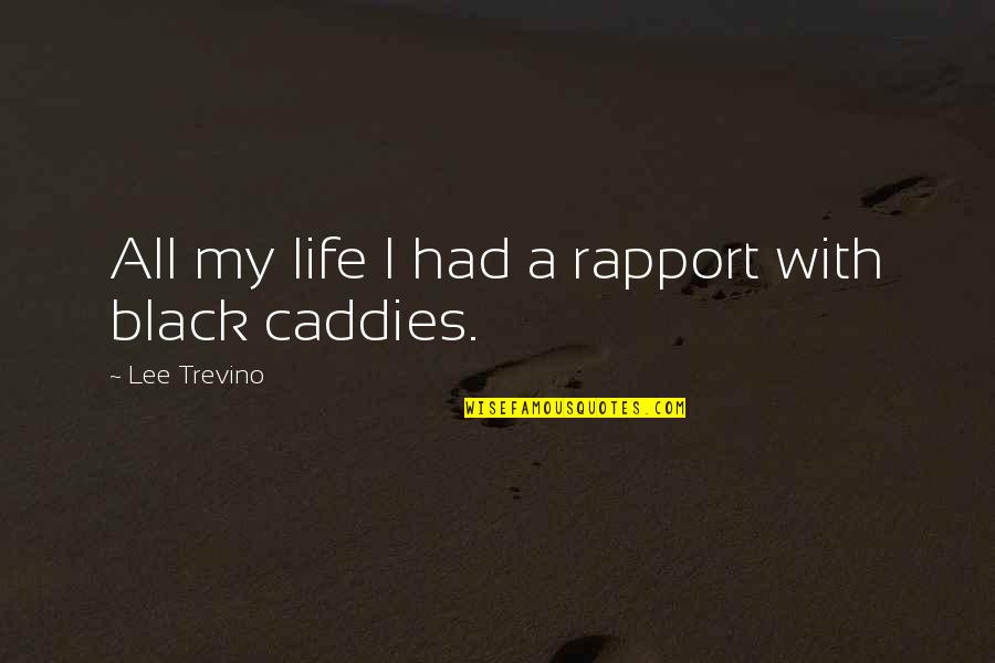 Prejudecati Despre Quotes By Lee Trevino: All my life I had a rapport with