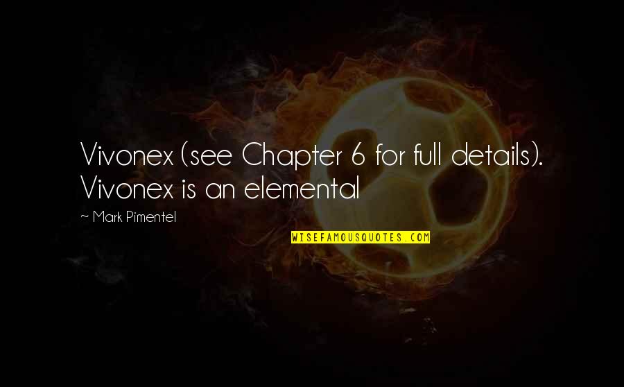 Prekasno Karaoke Quotes By Mark Pimentel: Vivonex (see Chapter 6 for full details). Vivonex