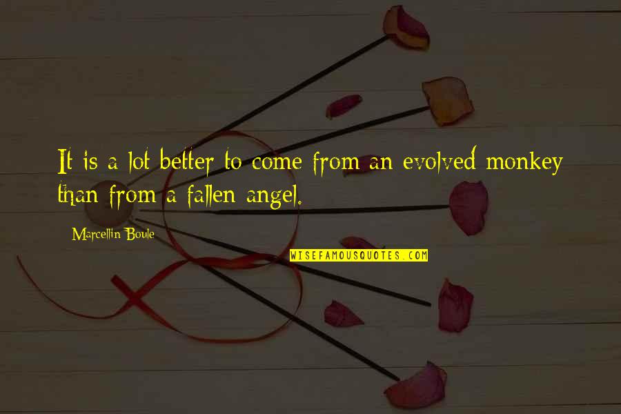 Preko Puta Kako Quotes By Marcellin Boule: It is a lot better to come from