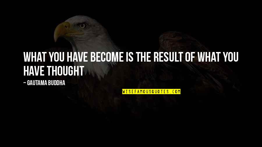 Premiership League Quotes By Gautama Buddha: What you have become is the result of