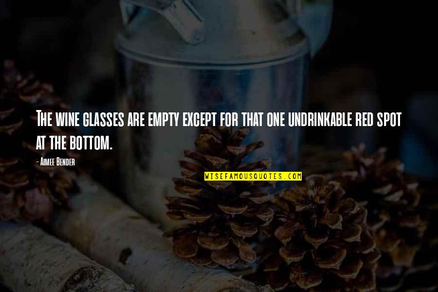Prepare To Plan Plan To Fail Quotes By Aimee Bender: The wine glasses are empty except for that