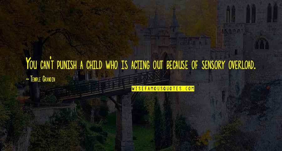 Preponderatingly Quotes By Temple Grandin: You can't punish a child who is acting