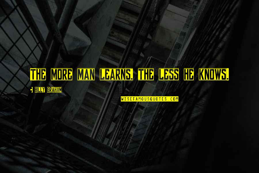 Presenter Pro Quotes By Billy Graham: The more man learns, the less he knows. Presenter Pro Quotes By Billy Graham: The more man learns, the less he knows.