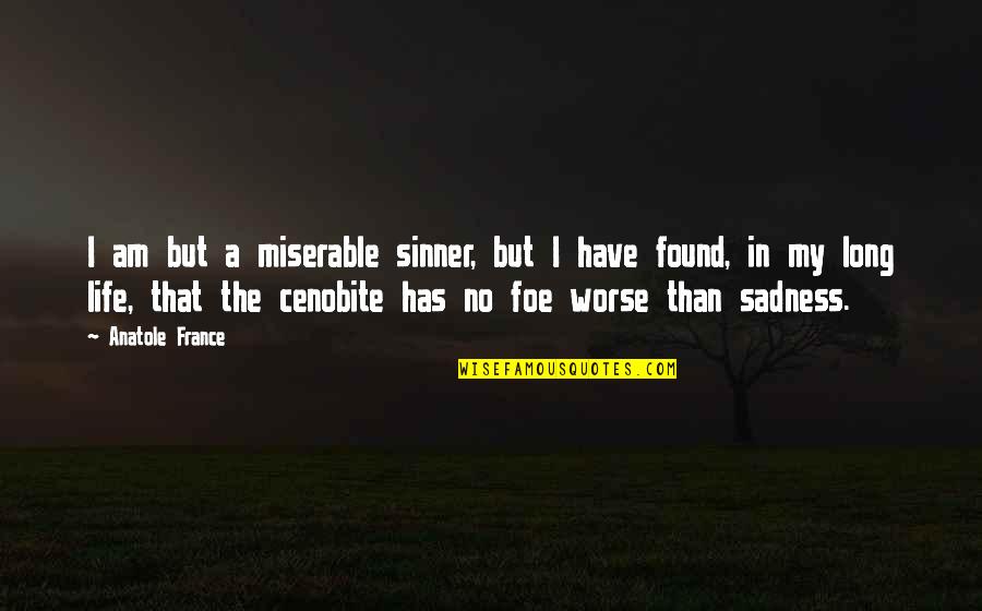 Presenters Of My Plek Quotes By Anatole France: I am but a miserable sinner, but I Presenters Of My Plek Quotes By Anatole France: I am but a miserable sinner, but I