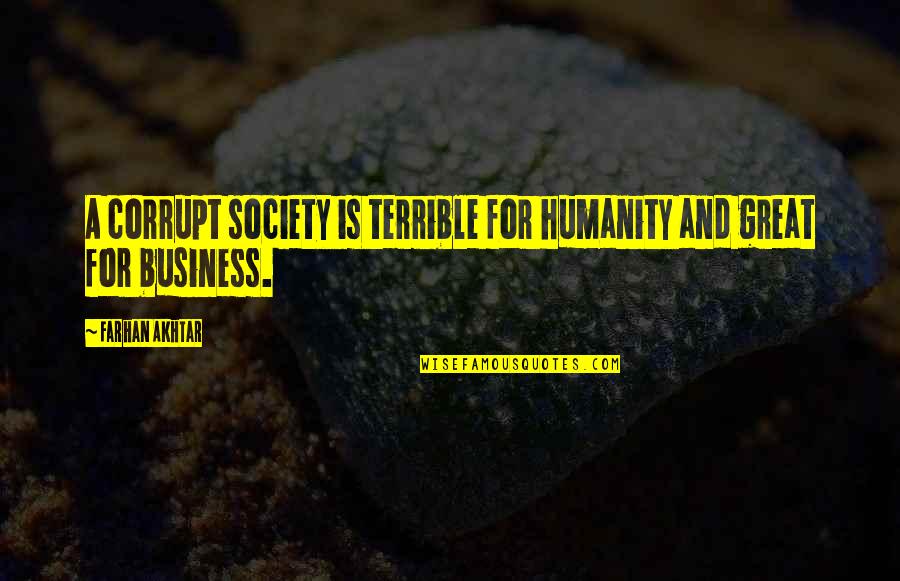 Presoaking Red Quotes By Farhan Akhtar: A corrupt society is terrible for humanity and