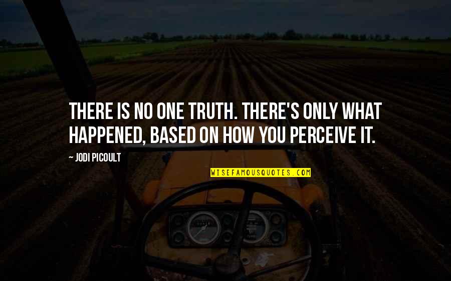 Press Market Quotes By Jodi Picoult: There is no one truth. There's only what