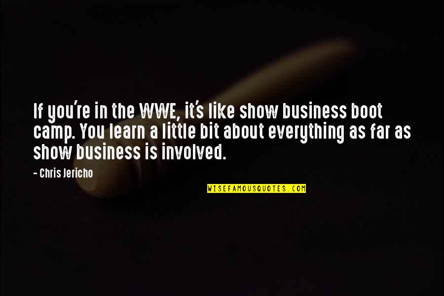 Prettige Zondag Quotes By Chris Jericho: If you're in the WWE, it's like show