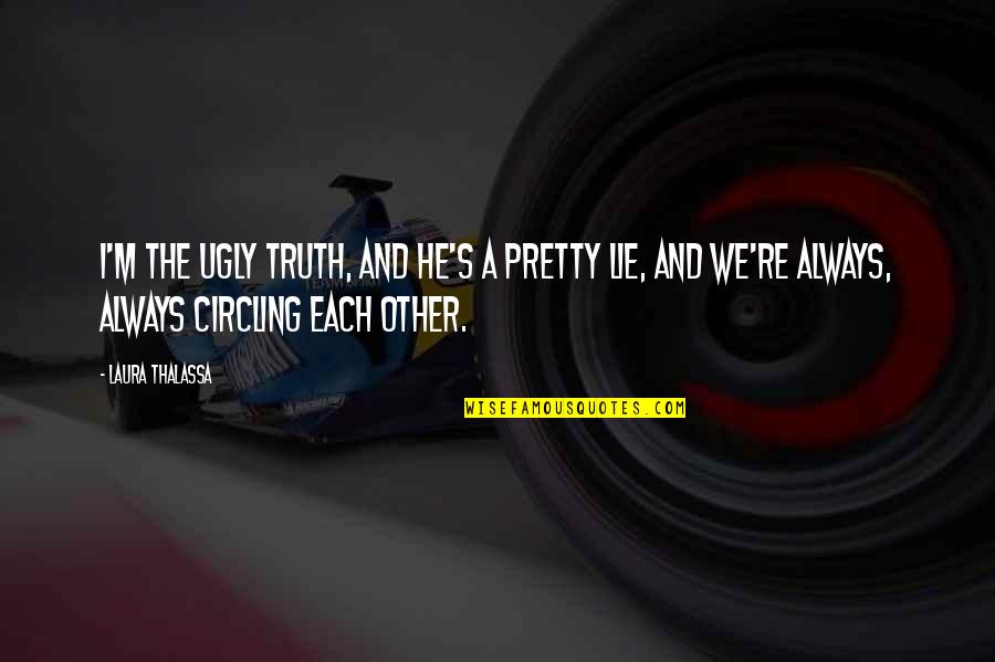 Pretty And Ugly Quotes By Laura Thalassa: I'm the ugly truth, and he's a pretty