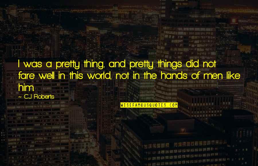 Pretty Hands Quotes By C.J. Roberts: I was a pretty thing, and pretty things