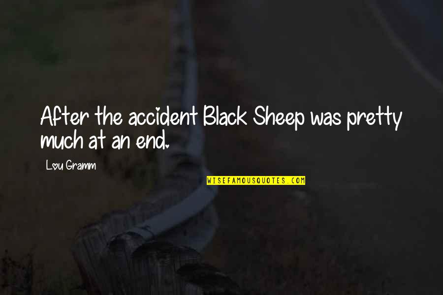 Pretty In Black Quotes By Lou Gramm: After the accident Black Sheep was pretty much